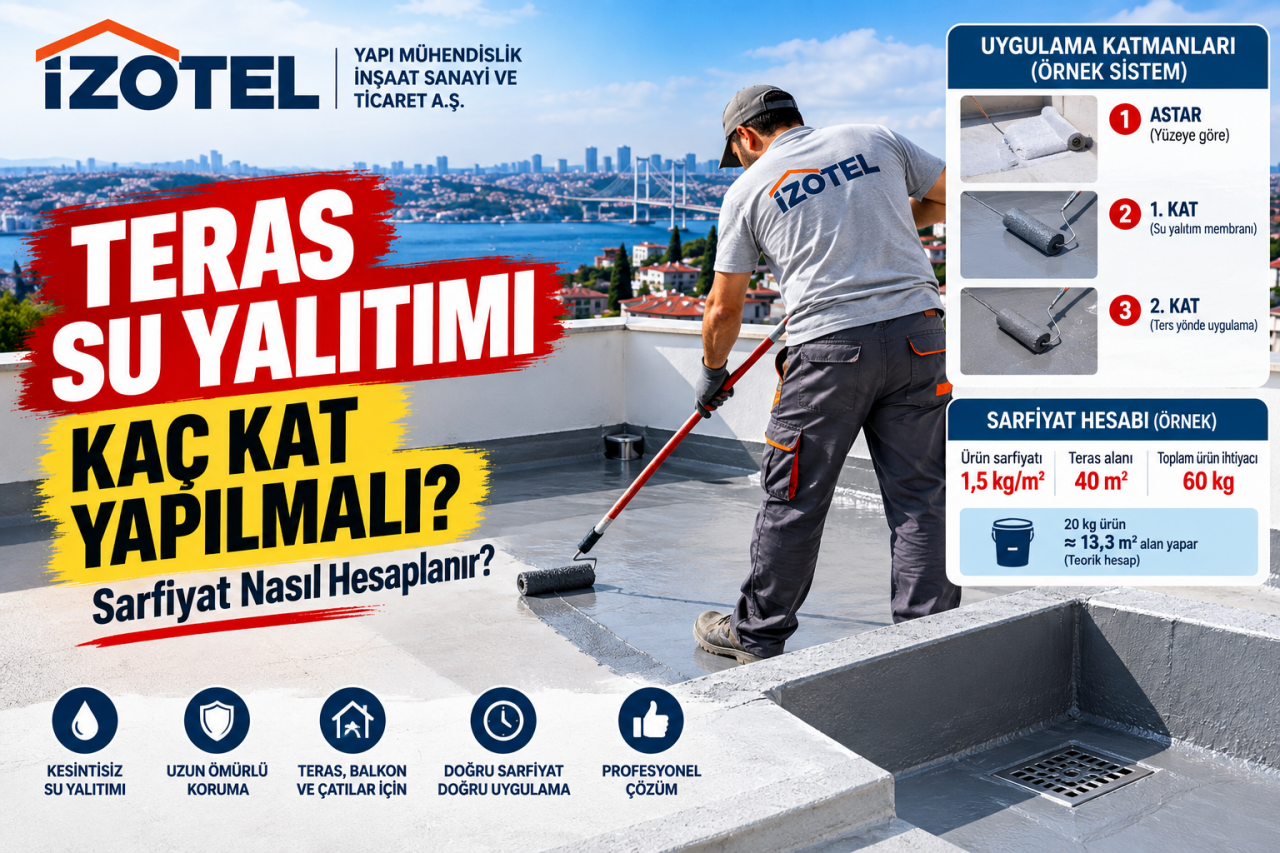 Teras Su Yalıtımı Kaç Kat Yapılmalı?