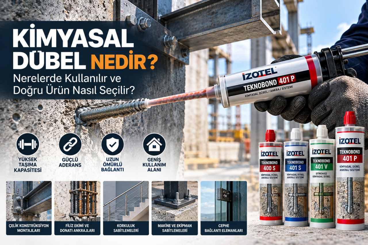 Kimyasal Dübel Nedir? Kullanım Alanları ve Ürün Seçimi 