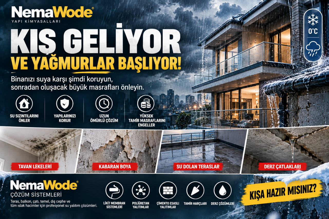 Kış Gelmeden Yağmura Karşı Yapınızı Koruyun