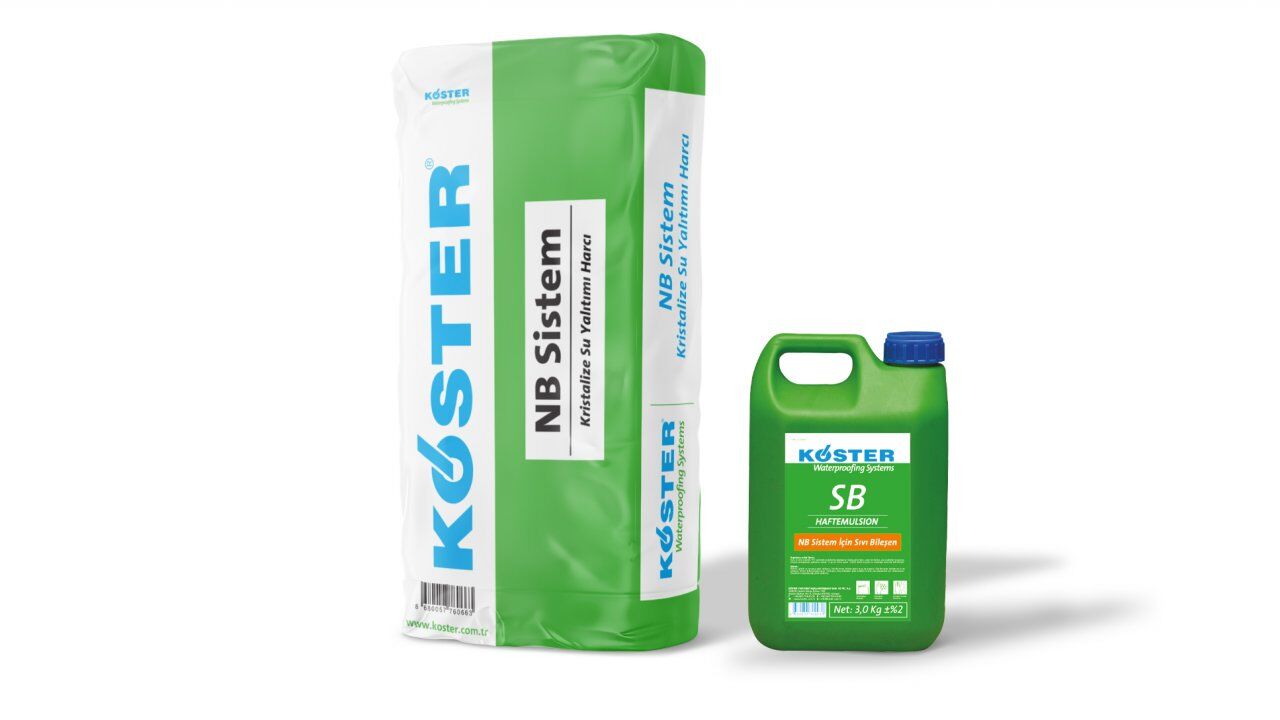 NB Sistem - Kristalize Su Yalıtımı Harcı (2K) 25+3=28 KG 1 SET FİYATIDIR