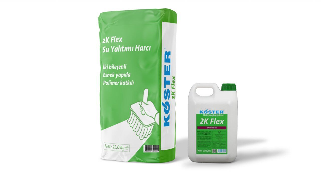 2K Flex Esnek Su Yalıtımı Harcı 30KG SET HALİNDE