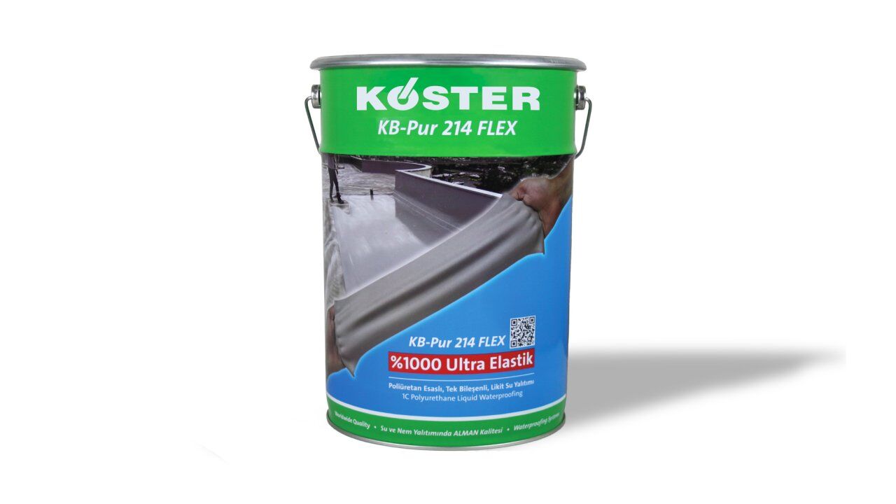 KB-Pur 214 FLEX %1000 Ultra Elastik Poliüretan 1K Likit Su Yalıtımı  25KG AMBALAJ