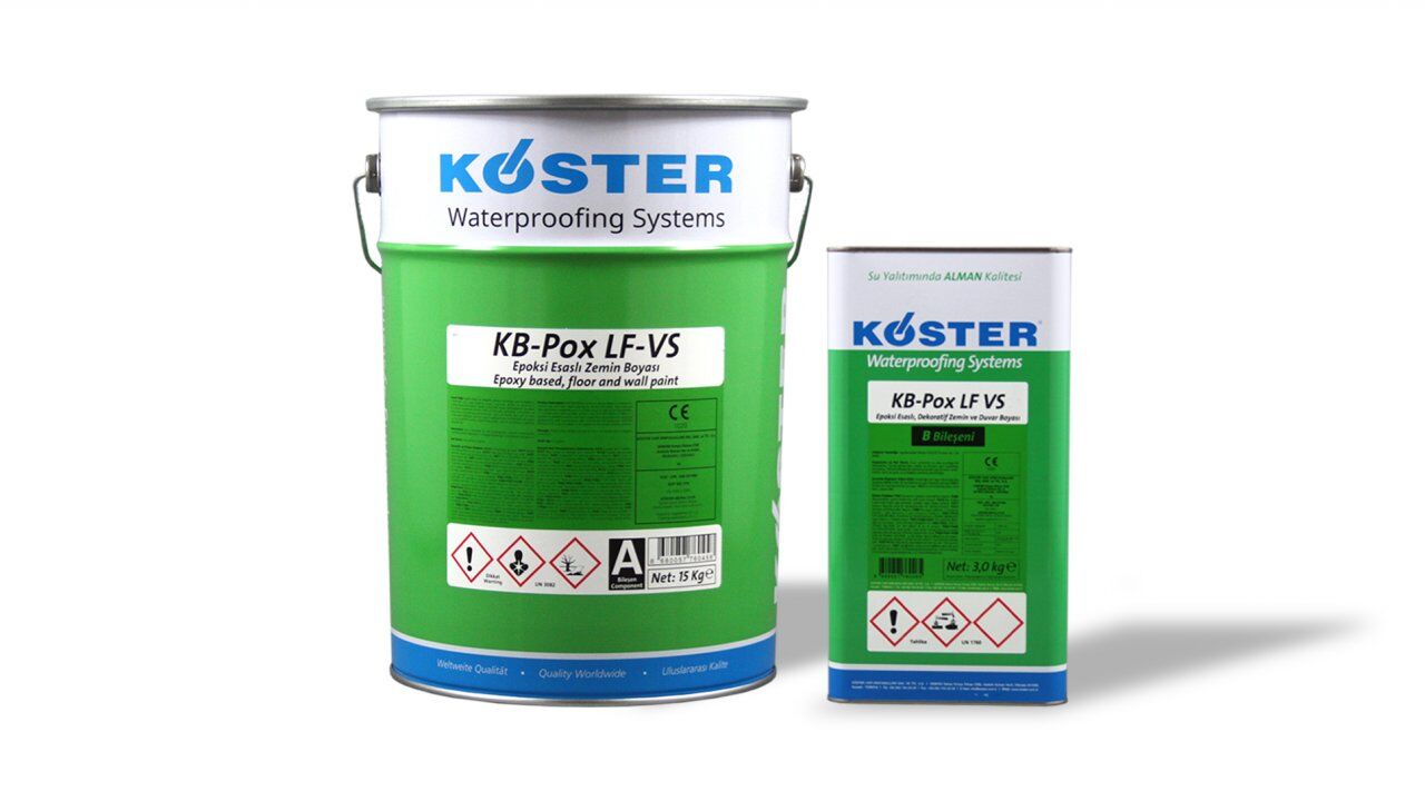KB-Pox LF-VS Epoksi Esaslı Zemin ve Duvar Boyası 18KG SET STANDART RENK