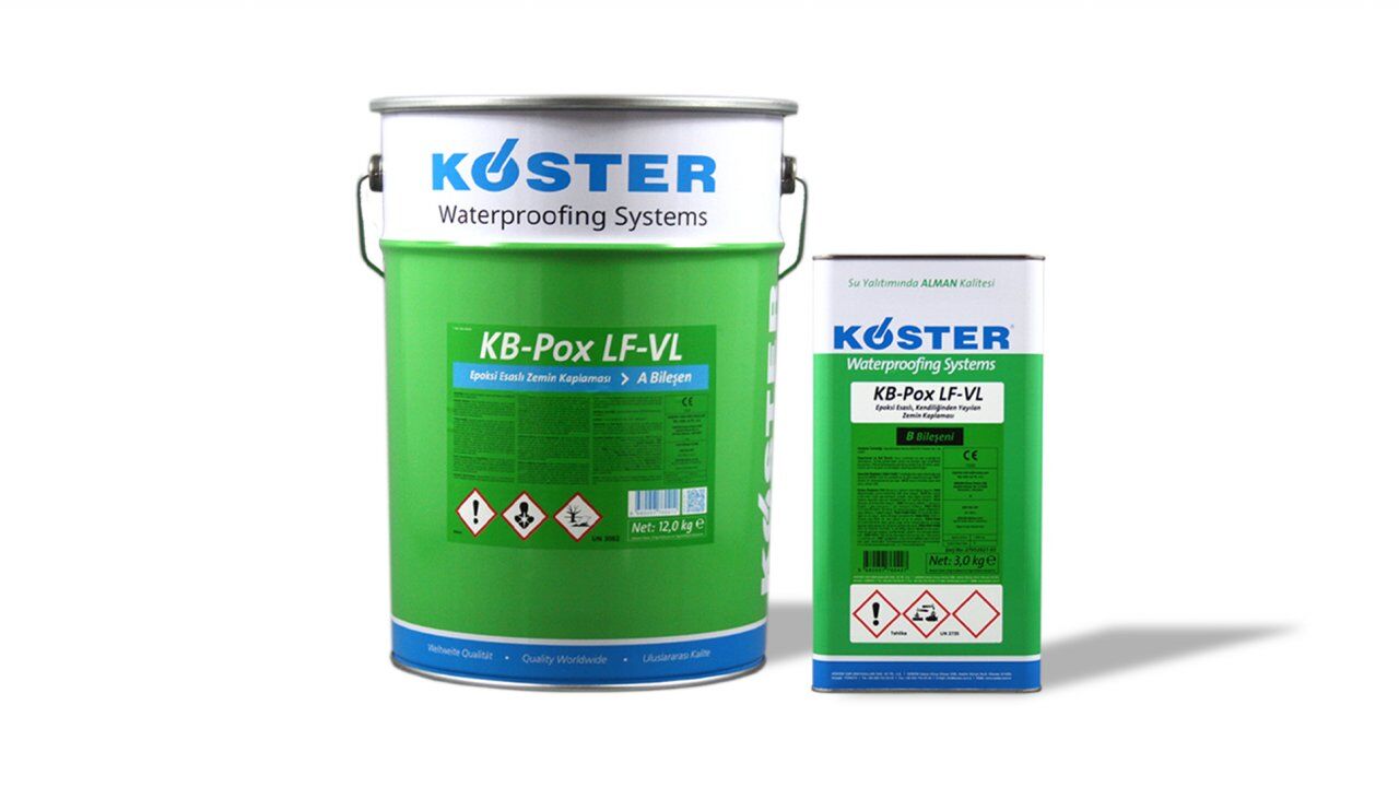 KB-Pox LF-VL Epoksi Zemin Kaplama - Self Leveling 15KG SET STANDART RENK