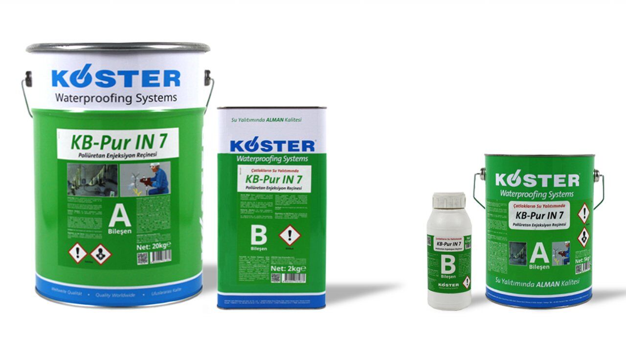 KB-Pur IN 7 Poliüretan Enjeksiyon ile Su Yalıtımı 5.5KG SET