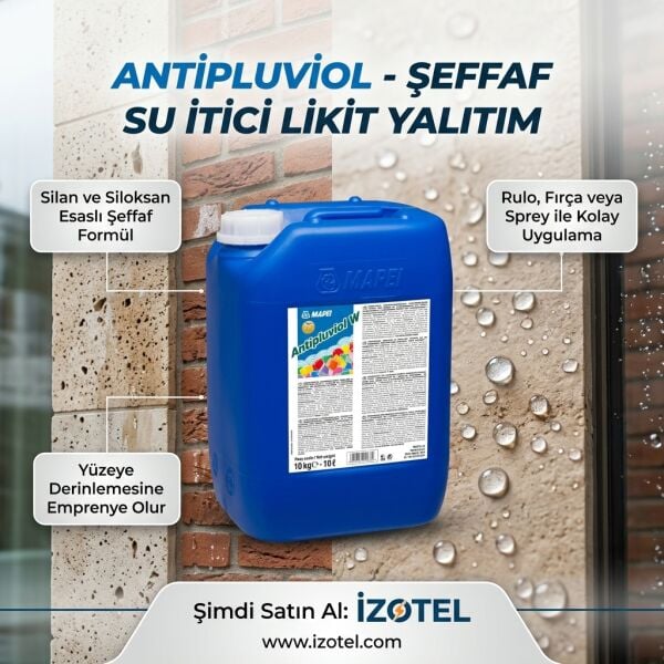 ANTIPLUVIOL SU İTİCİ ŞEFFAF LİKİT YALITIM