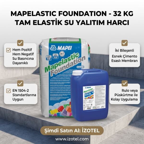 MAPELASTIC FOUNDATION ELASTİK SU YALITIM