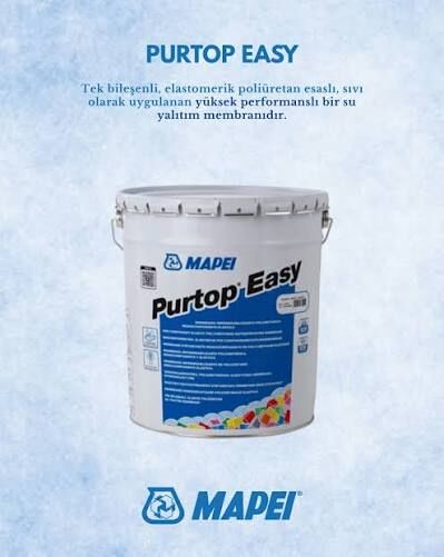 PURTOP EASY 25KG elastik poliüretan su yalıtım membranı.
