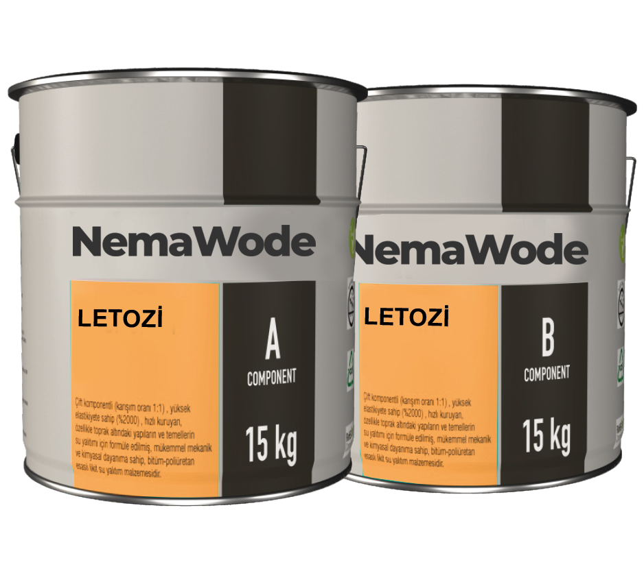 LETOZİ 2K BİTÜM-POLİÜRETAN ESASLI LİKİT MEMBRAN 18 KG