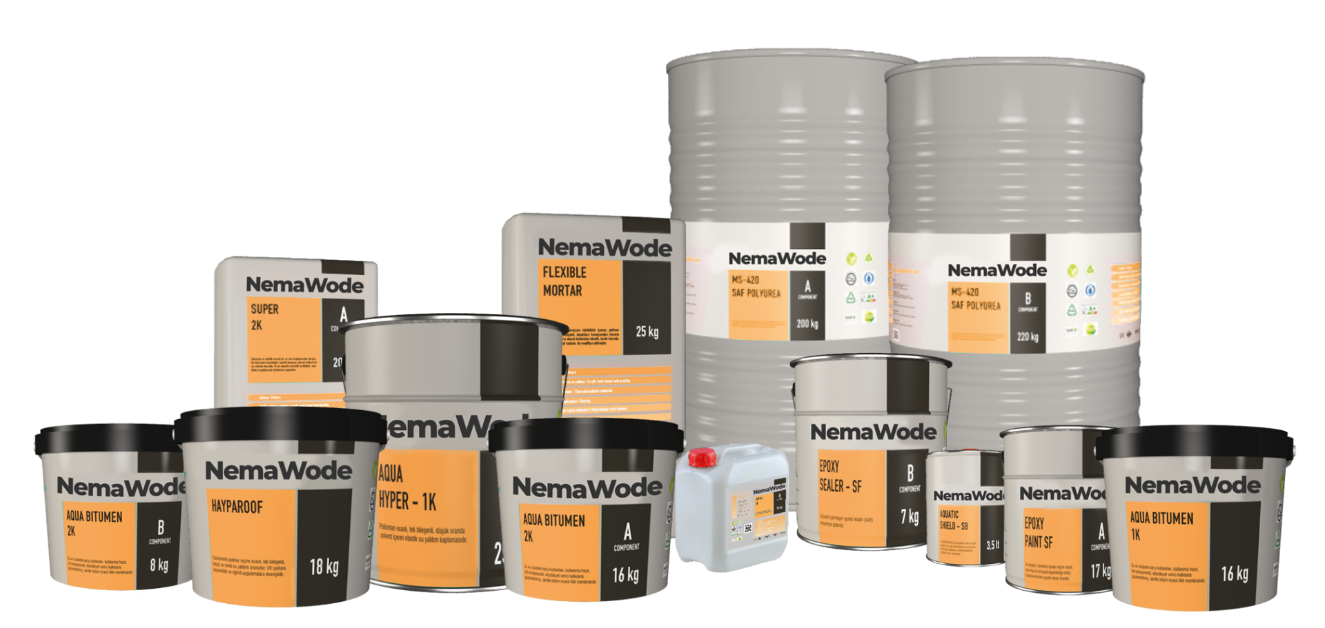 NEMA50 ELASTOMERİK REÇİNE ESASLI  HAZIR FAYANS ALTI SÜRME İZOLASYON 5KG