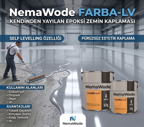 FARBA-LV KENDİNDEN YAYILAN EPOKSİ ZEMİN KAPLAMASI