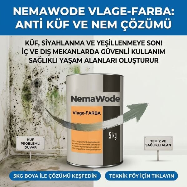 VLAGE-FARBA ANTİ KÜF VE NEM BOYASI 5KG