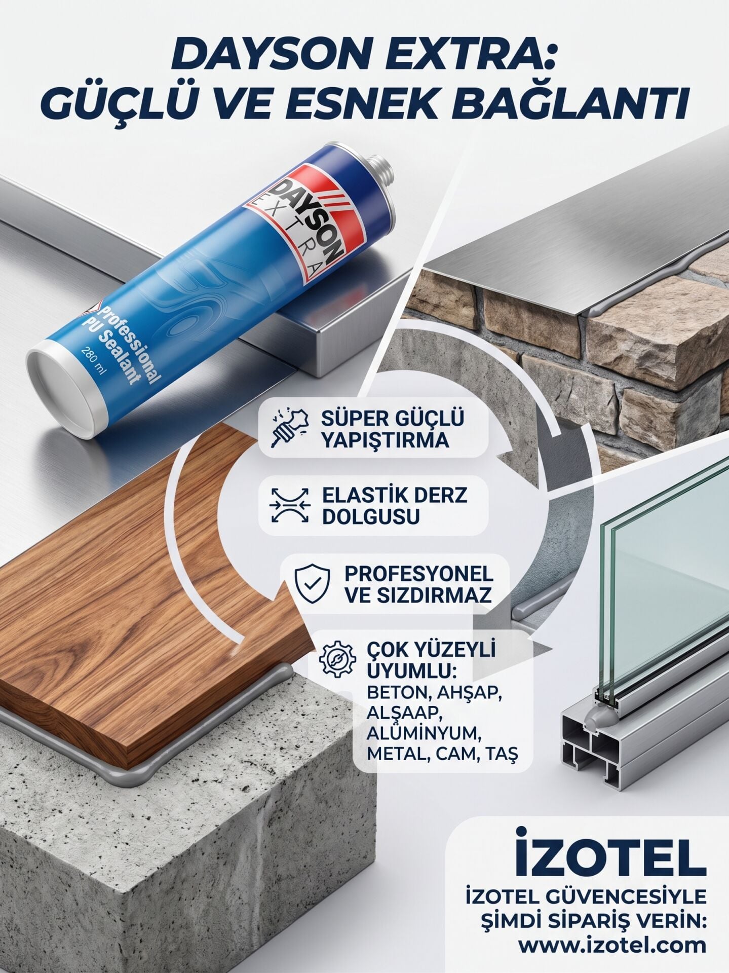 Dayson Extra Poliüretan Mastik 280 ml