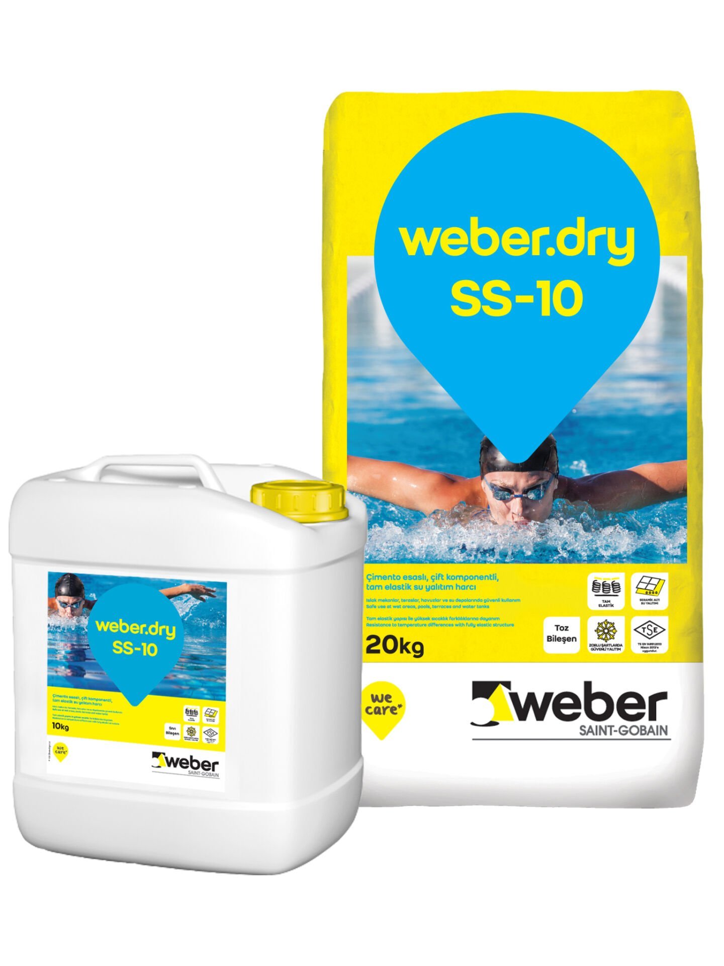 WEBER.DRY SS-10 Çimento Esaslı Tam Elastik Yalıtım Ürünü